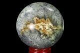 Polished Dendritic Agate Sphere - Madagascar #157635-1